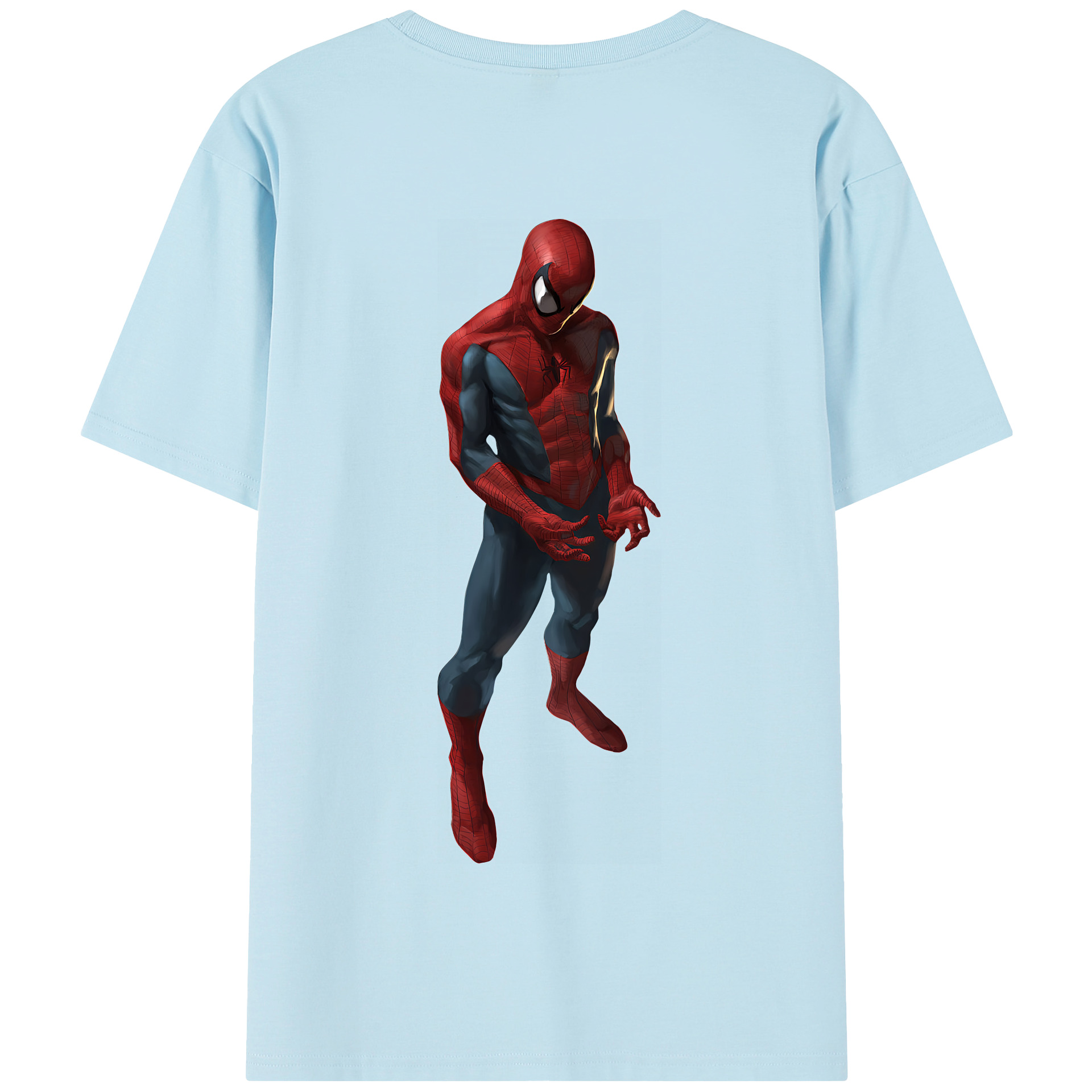 Spider Man スパイダーマン 綿100％半袖Tシャツ（背面プリント）